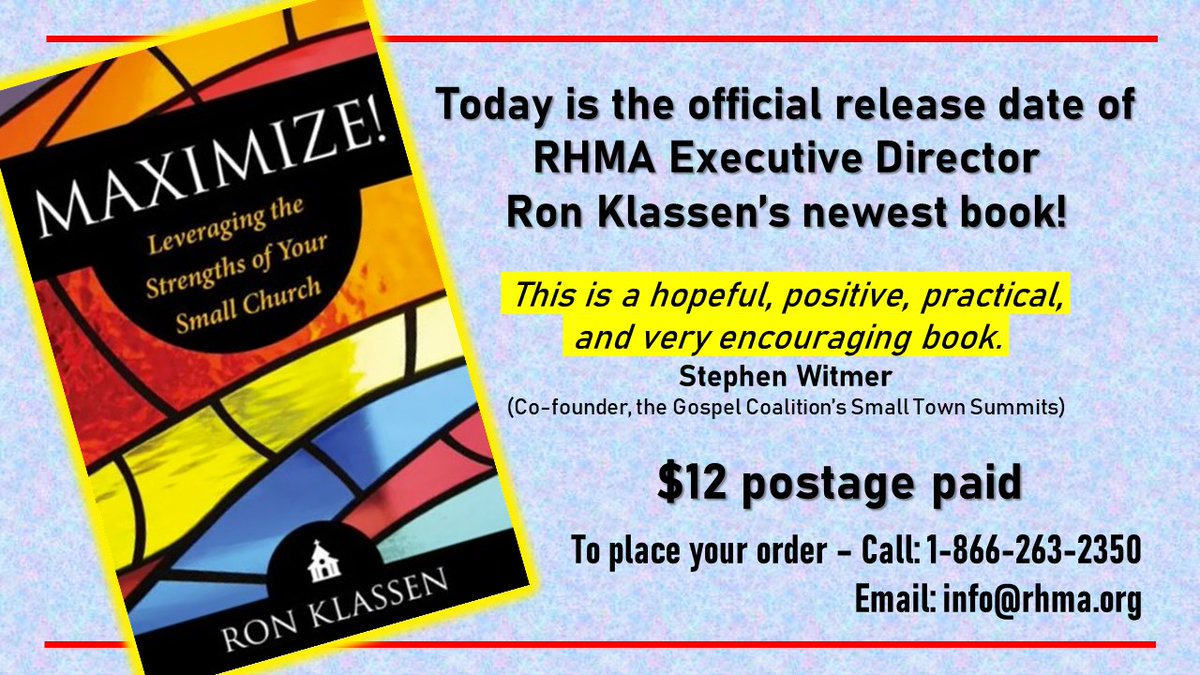 rhmaministries's tweet photo. Order your copy today! https://t.co/RqIlNR2hWS