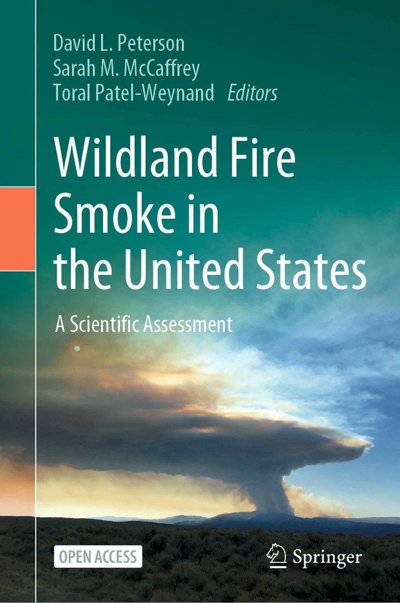 SpringerGeo's tweet photo. This weeks book spotlight is on this #OpenAccess title "Wildland Fire Smoke in the United States" edited by David L. Peterson, Sarah McCaffrey and Toral Patel-Weynand, access it here for free: https://t.co/71mnQcQ4MQ. @UW @forestservice @usfs_rmrs https://t.co/H9oqkXTq1y