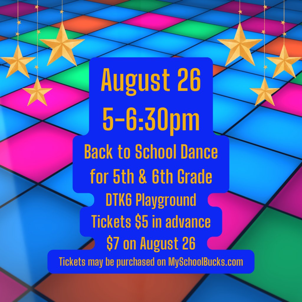 eStemPCS's tweet photo. Downtown 5th/6th grade parents - purchase dance tickets today while they are $5!  They go up to $7 on Friday.  All parents, T-shirt/Hoodie and yearbook order forms are coming to you this week!  Be on the lookout! https://t.co/SO9e9GyFfp