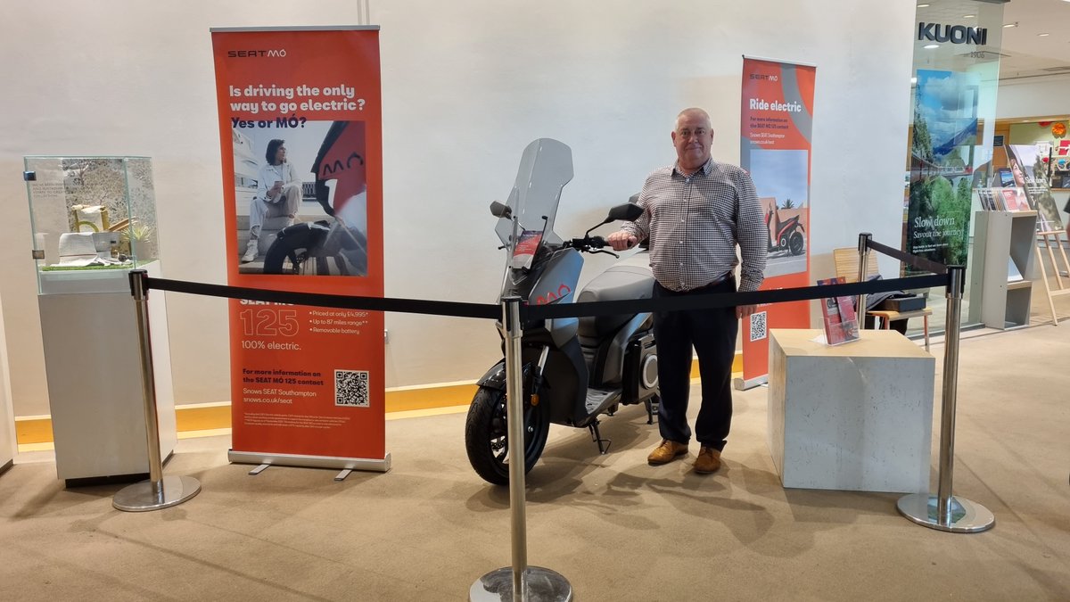 SnowsSEAT's tweet photo. Until the 27th August, our #SEAT MÓ is being displayed at John Lewis in #Southampton. You can find us on the 5th floor near the café, so if you are around, make sure you take a look!

To find out more about our 100% electric scooter, contact our team: https://t.co/fzNqyfSyHC https://t.co/i7DraU5o7M