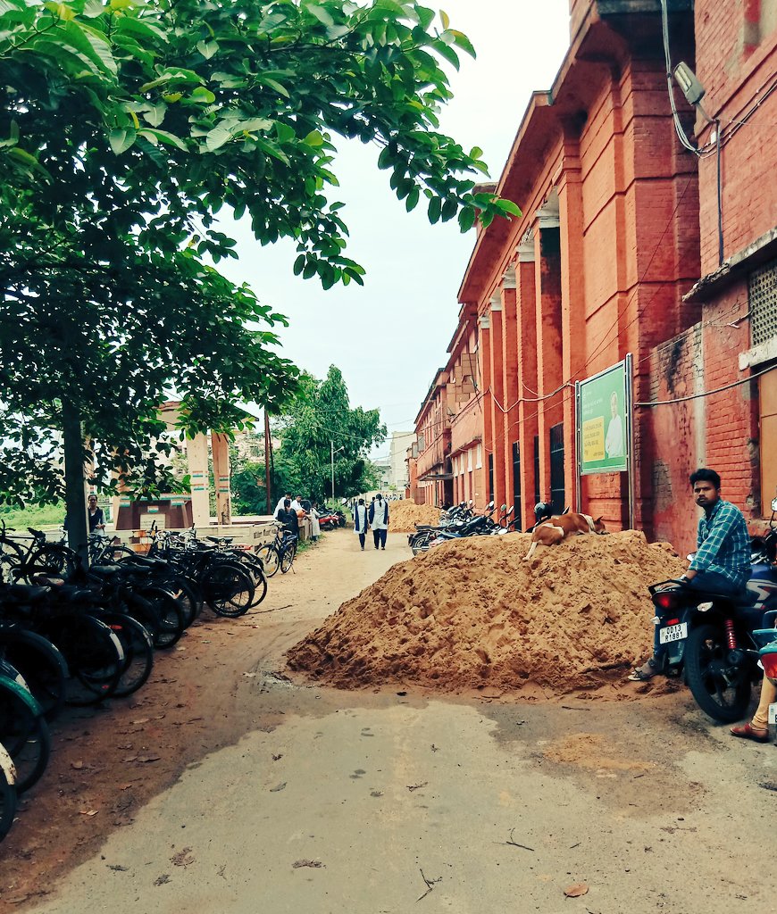 sunillii_'s tweet photo. The road to be repaired from main gate of SCS (A) College to Girls Hostel should be made of #Paver_block instead of concrete.The admin needs to show urgency in constructing a #new_bicycle_stand as soon as this work is completed.@PWD_Odisha @MoSarkar5T @DHE_Odisha @samarth_verma https://t.co/whXZnUGOls