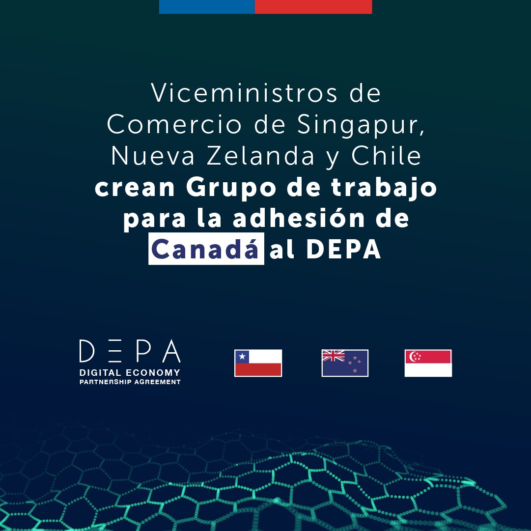 subrei_chile's tweet photo. El  Acuerdo de Asociación de Economía Digital (DEPA) surgió del interés común de Chile, Nueva Zelandia y Singapur, y es un acuerdo pionero en su tipo en el mundo al establece reglas esenciales para el comercio en la era digital. #economíadigital
👉Más: https://t.co/Cxk8ZvP1so https://t.co/0dE03ZIQM8
