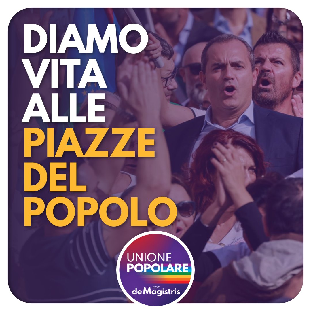 #piazzedelpopolo #unionepopolare