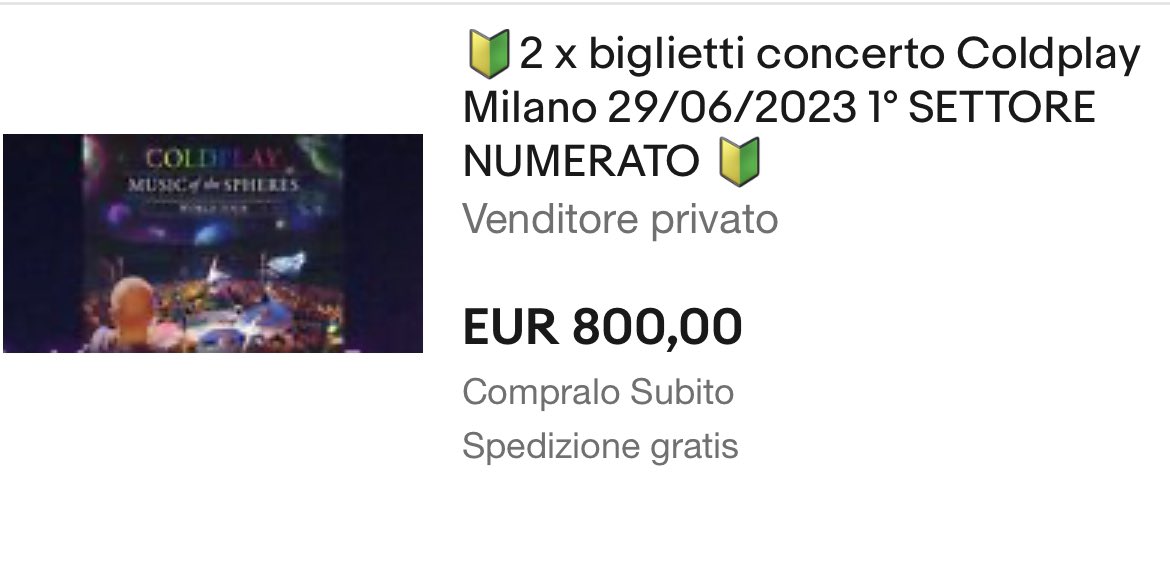 sandrosina's tweet photo. Tutto bene ? Che presa per il culo!! #Coldplay #coldplayitalia #coldplayMilano #coldplaytickets https://t.co/LyCSAZcdPF