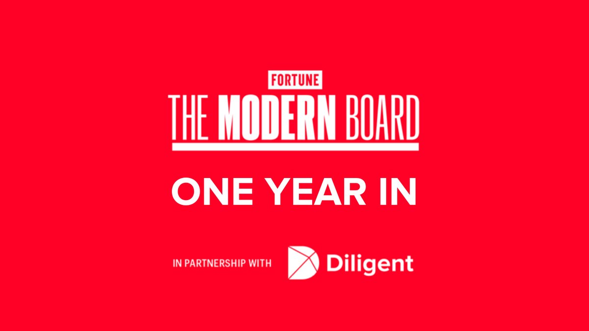 diligentHQ's tweet photo. We are thrilled to celebrate our first year in partnership with @FortuneMagazine! Over the past 12 months, we have created the Modern Board, contributed articles, held 4 events and so much more! 

For more, check out the #ModernBoard editorial hub: https://t.co/tjiPIJ5p7v https://t.co/9isebOQ2p5