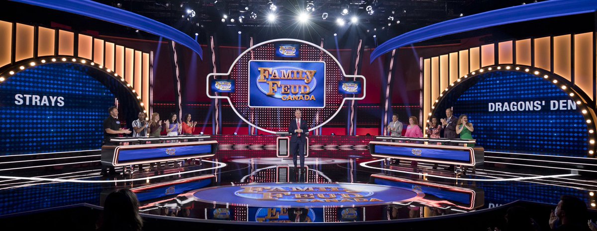 Catch the team of Strays on <a href="/FamilyFeudCa/">Family Feud Canada</a> on Tuesday, September 13 at 7:30pm (8 NT) on <a href="/CBC/">CBC</a> and <a href="/cbcgem/">CBC Gem</a> as we play for the @THS_tweet against the <a href="/cbcdragon/">Dragons' Den 🐉</a> team. Then stick around after for the season 2 premiere of STRAYS at 8:30pm (9 NT)!