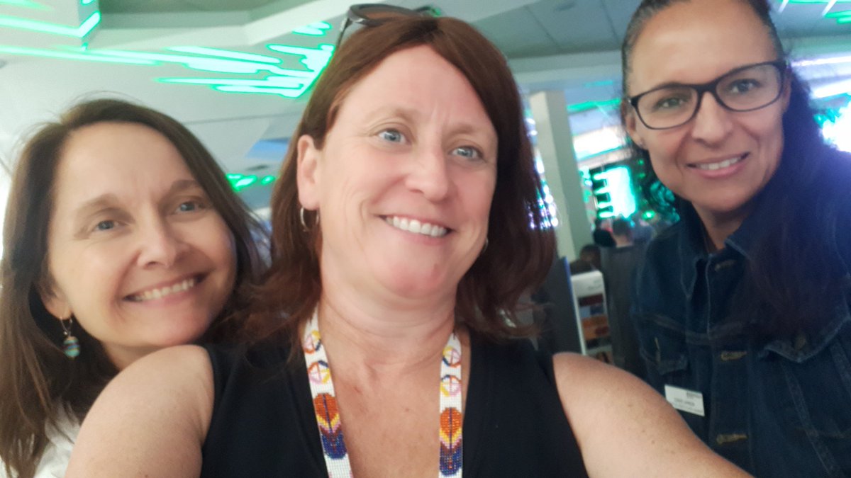 Catching up with some amazing coordinators at #ACVision So happy to be back an campus and looking forward to meeting the new learners!