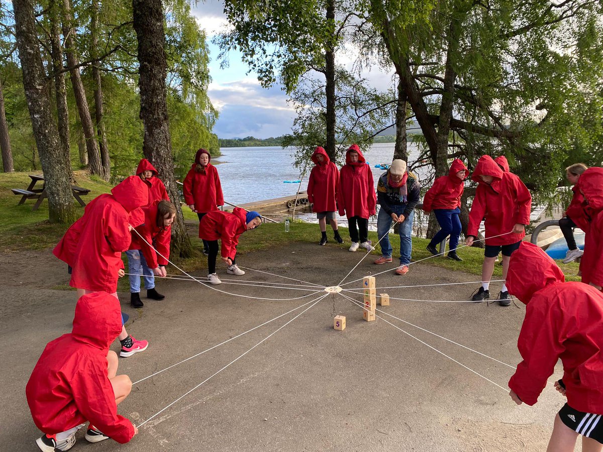 erasmuschools's tweet photo. In Scotland Loch Insh Ourdoor Sport Center, our Polish teachers taught us a wonderful game. While playing, we learned #concentration #teampower #focus #howtobekind #howtobemindful https://t.co/v28hqvViYv