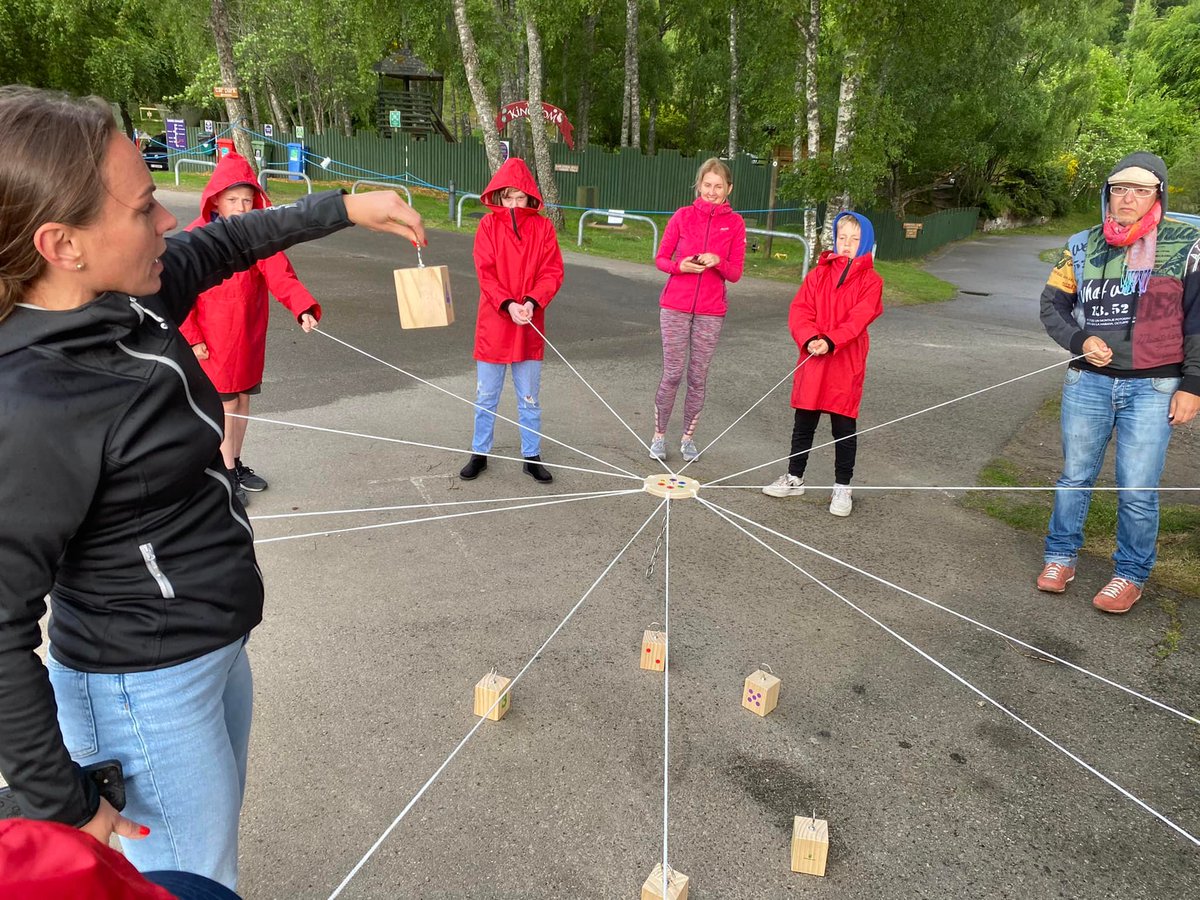 erasmuschools's tweet photo. In Scotland Loch Insh Ourdoor Sport Center, our Polish teachers taught us a wonderful game. While playing, we learned #concentration #teampower #focus #howtobekind #howtobemindful https://t.co/v28hqvViYv