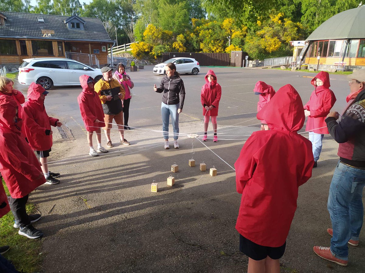 erasmuschools's tweet photo. In Scotland Loch Insh Ourdoor Sport Center, our Polish teachers taught us a wonderful game. While playing, we learned #concentration #teampower #focus #howtobekind #howtobemindful https://t.co/v28hqvViYv