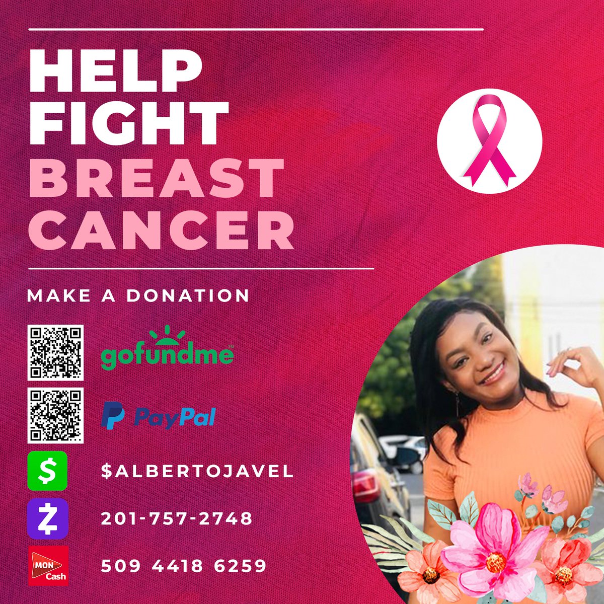 JacksonDestima's tweet photo. Let's help her fight against breast cancer and keep that beautiful smile on her face. 😊
https://t.co/3IIUBRfdA6
https://t.co/9gcL0KF3Qp https://t.co/zPizY57W6k