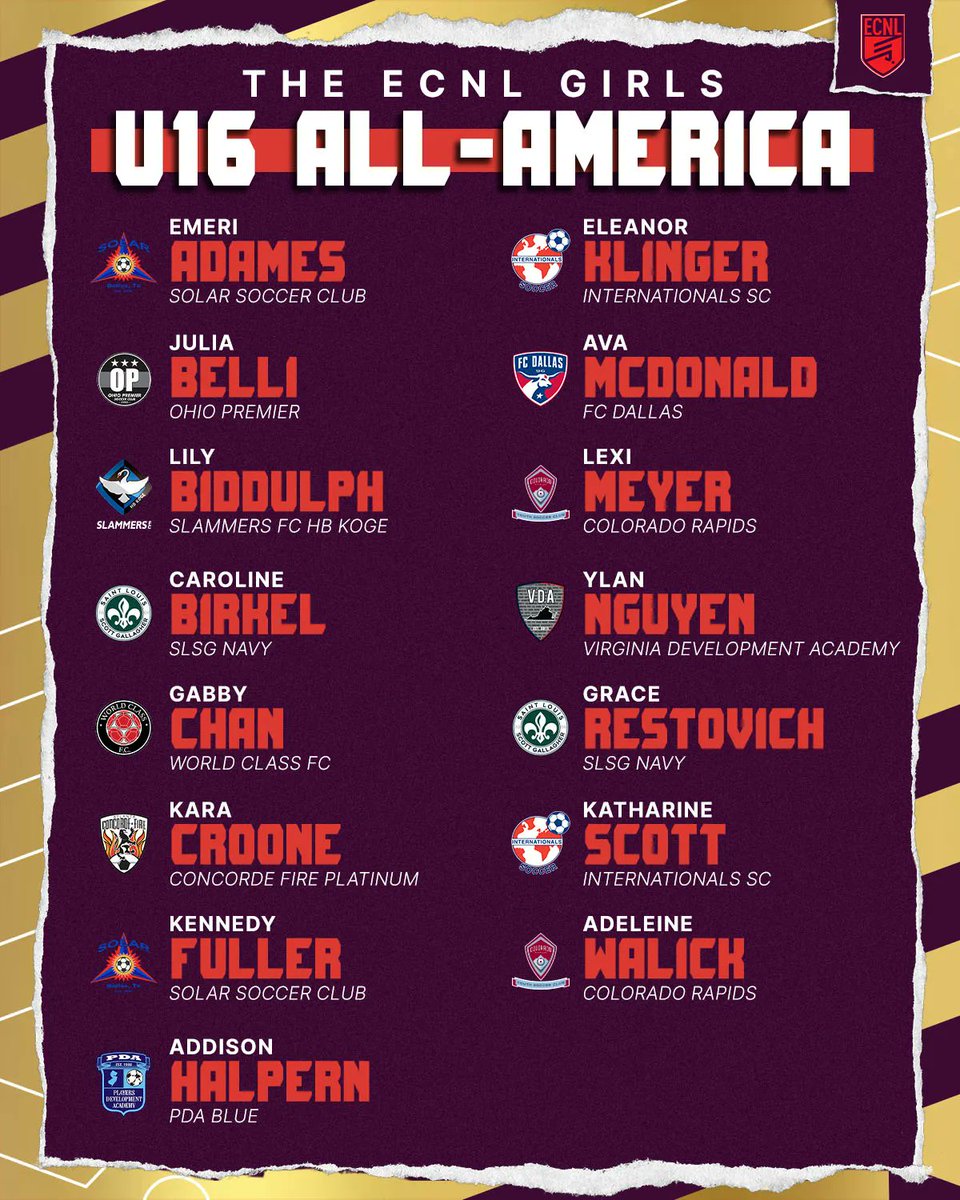 ECNL Girls tweet media