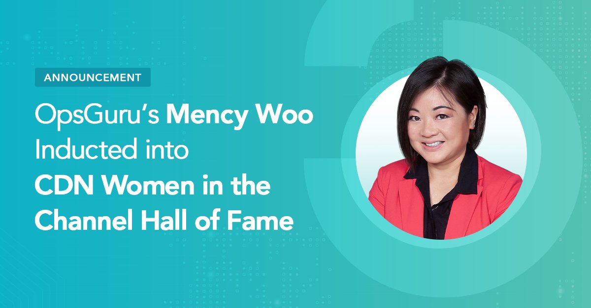 OpsGuruTeam's tweet photo. We are excited to announce OpsGuru’s Mency Woo, VP, Enterprise Transformation has been inducted into the Canadian @CDN_Channel Women in the Channel Hall of Fame at the annual @ITWorldCa Canadian Women in the #IT Channel Recognition Luncheon. Congrats, Mency! https://t.co/0VPNAu0dRc