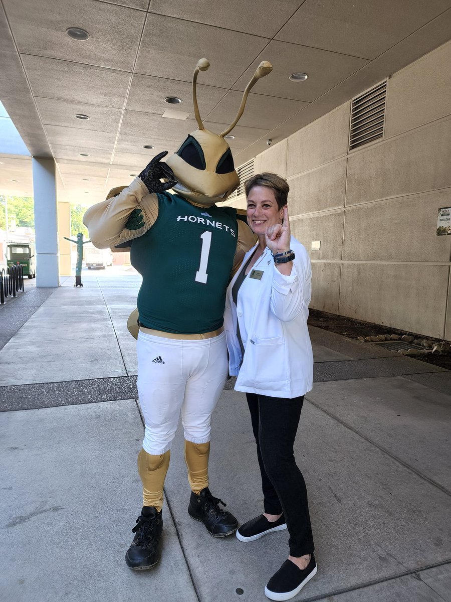 DrCamDNP's tweet photo. From the @sacstate President's Address to the @SacStatehhs welcome lunch...StingersUp! https://t.co/apLOrD7Aml