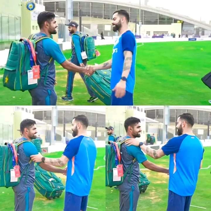 faizQaisar18's tweet photo. Two KINGS! 👑🏏 Of modern Era❤️❤️❤️
𝗕𝗔𝗕𝗔𝗥 𝗔𝗭𝗔𝗠 🤝 𝗩𝗜𝗥𝗔𝗧 𝗞𝗛𝗢𝗟𝗜 🤗💙

#BabarAzam #ViratKohli #Kings #AsiaCup2022 #cricket #cricketchallenge #explore #foryou https://t.co/AL8MIb0ddp