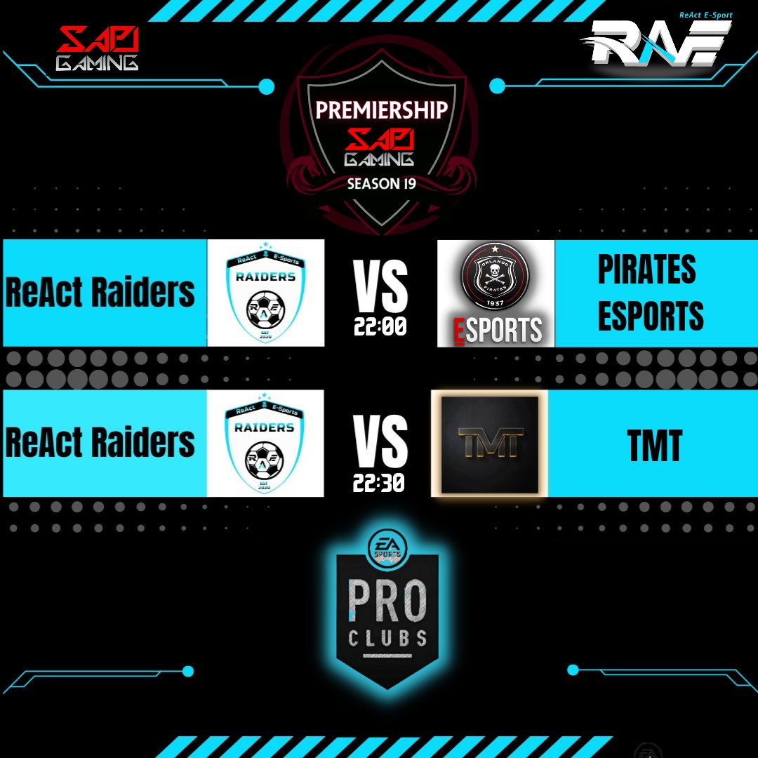 Monday we got our first win.....
Been abit of a humbling start.
Let's move to the next fixtures..
<a href="/esportspirates/">Pirates eSports</a>