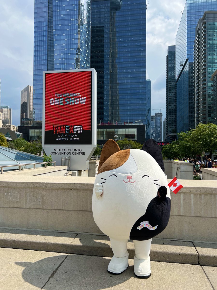 Cam has arrived! Keep your eyes out for Cam on the @FanExpoCanada show floor. Don't be afraid to get a picture with him, he lives for the camera 📸 
#Squishmallows #FanExpoCanada #SquishmallowsSquad
