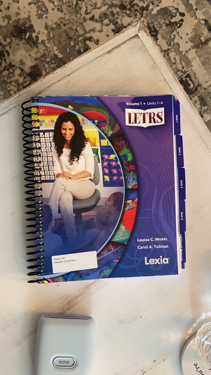 So excited to receive my LETRS book and get started on the course next week!!