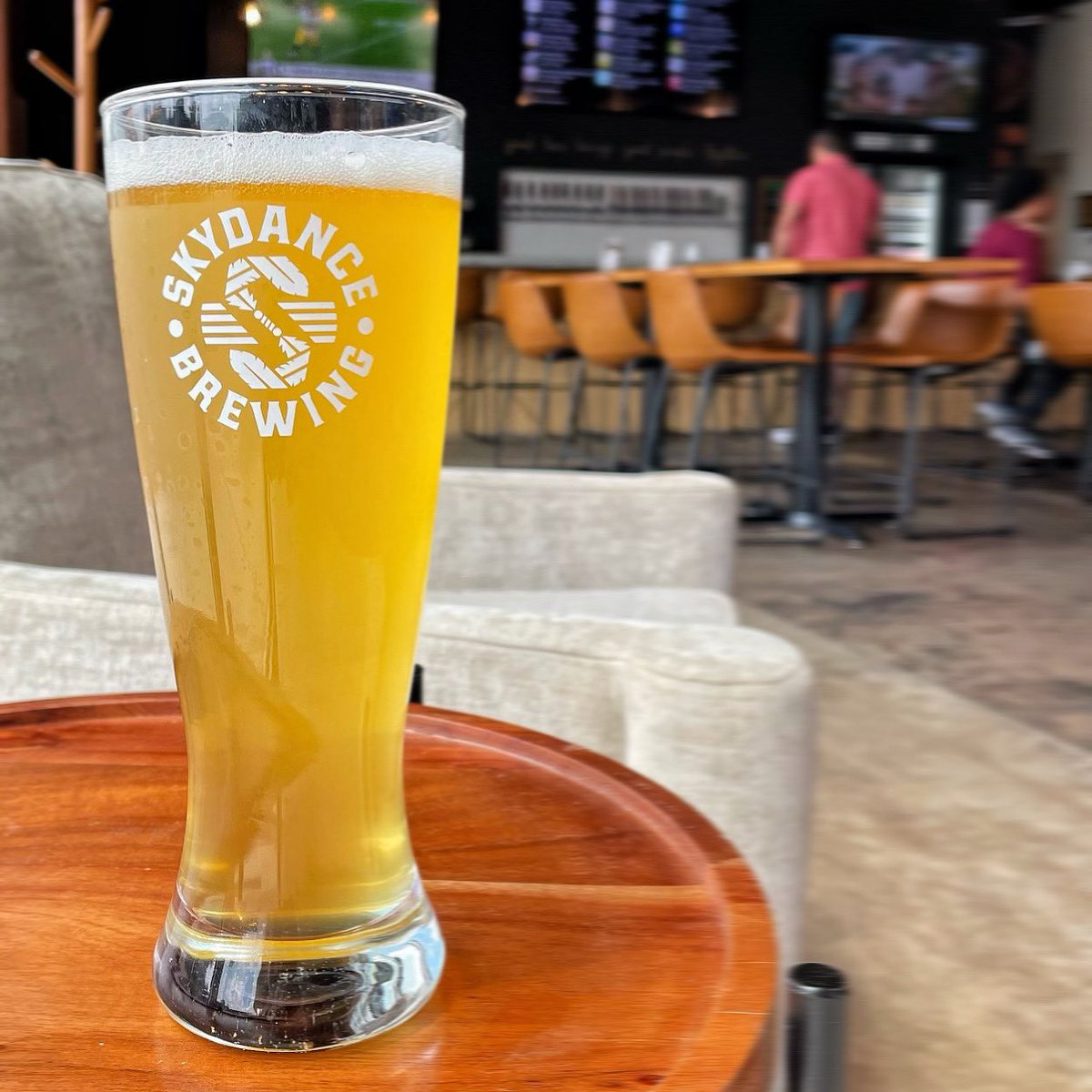 SkydanceBrewing's tweet photo. 4PM Beer Release Thursday!
Poolside Play Date
Dry-hopped Lager
5.2% ABV
Dry hopped with El Dorado
Our collaboration with #higheranimalbrewing available on tap only! Don’t forget Live Music tonight with Shawn Proffitt 7pm-10pm. #beercollaboration #thisisnative #skydancebrewing https://t.co/cqUkqVhjnv