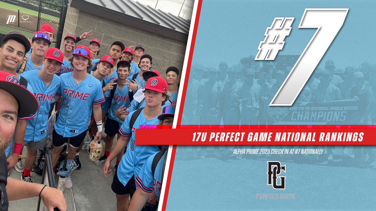 Alpha Prime 2023 check in at #7 for the 17u Perfect Game national rankings! <a href="/PerfectGameUSA/">Perfect Game USA</a> 

#AlphaBoys | #BeAlpha