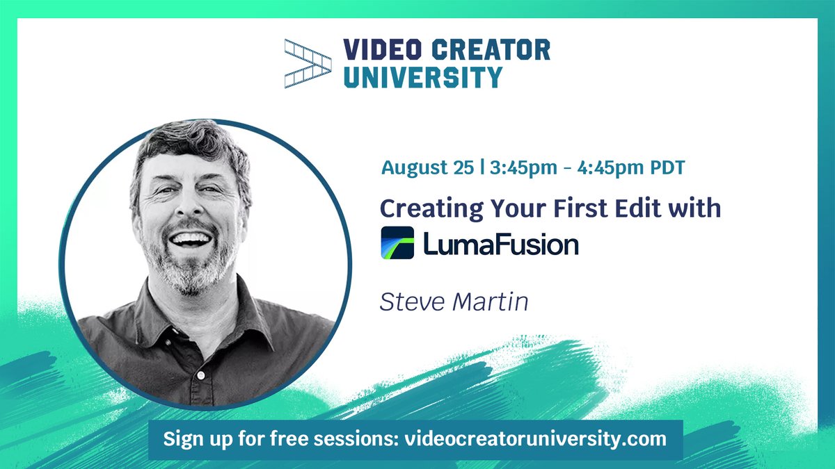 FMC_Conferences's tweet photo. Thanks to .@LumaTouch, a few lucky #VideoCreatorUniversity attendees are leaving the conference with free copies of #LumaFusion.📱 This free session is perfect to learn how to use LumaFusion to bring your videos to life—all on mobile! 💥 Sign up here: https://t.co/3gXI2okrwV https://t.co/NCIhJI8PvZ