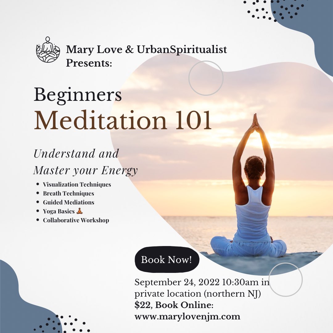 spiritual_atlas's tweet photo. #njevents #meditation101
Get your ticket online at https://t.co/uyoTOfAPWb https://t.co/vx2sTd4fXJ