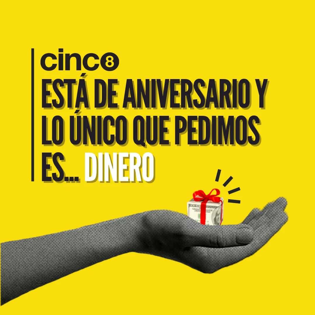 ☀️En Cinco8, estamos enfocados en diseñar una fórmula que nos permita mantenernos sostenibles e independientes y que, además, asegure la mejor experiencia a nuestros lectores. 
 
Tú nos puedes ayudar a seguir haciendo periodismo de calidad en 🇻🇪.