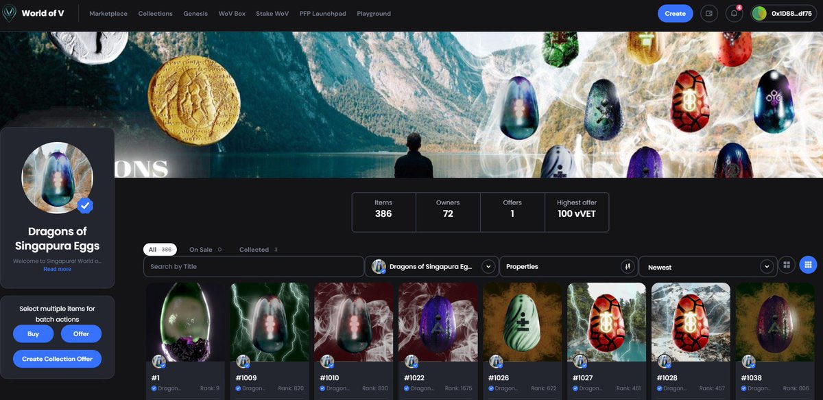 BatcherNft's tweet photo. 🐉🐲 !!EGGCELENT NEWS!! 🐲🐉
@DragonSingapura Now has eggs and they are on WoV!!

Very exciting new and this space is growing bigger and bigger! LFG!!

@kingofkriptheim 

https://t.co/PYlLh3L8rI

#VeChainHasNFTs #vecha #VeChainThorsday https://t.co/FQJh9BN6yt