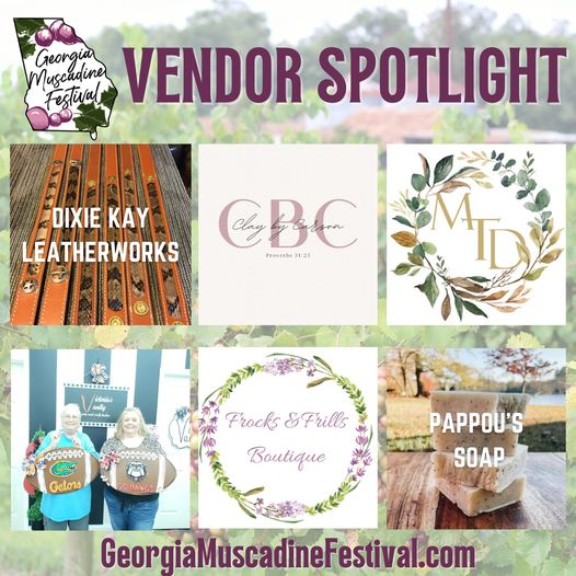 paulkvineyards's tweet photo. Check out more of the vendors you'll be able to shop with at the Georgia Muscadine Festival on Saturday, September 3rd! https://t.co/wRFPZ62zi7