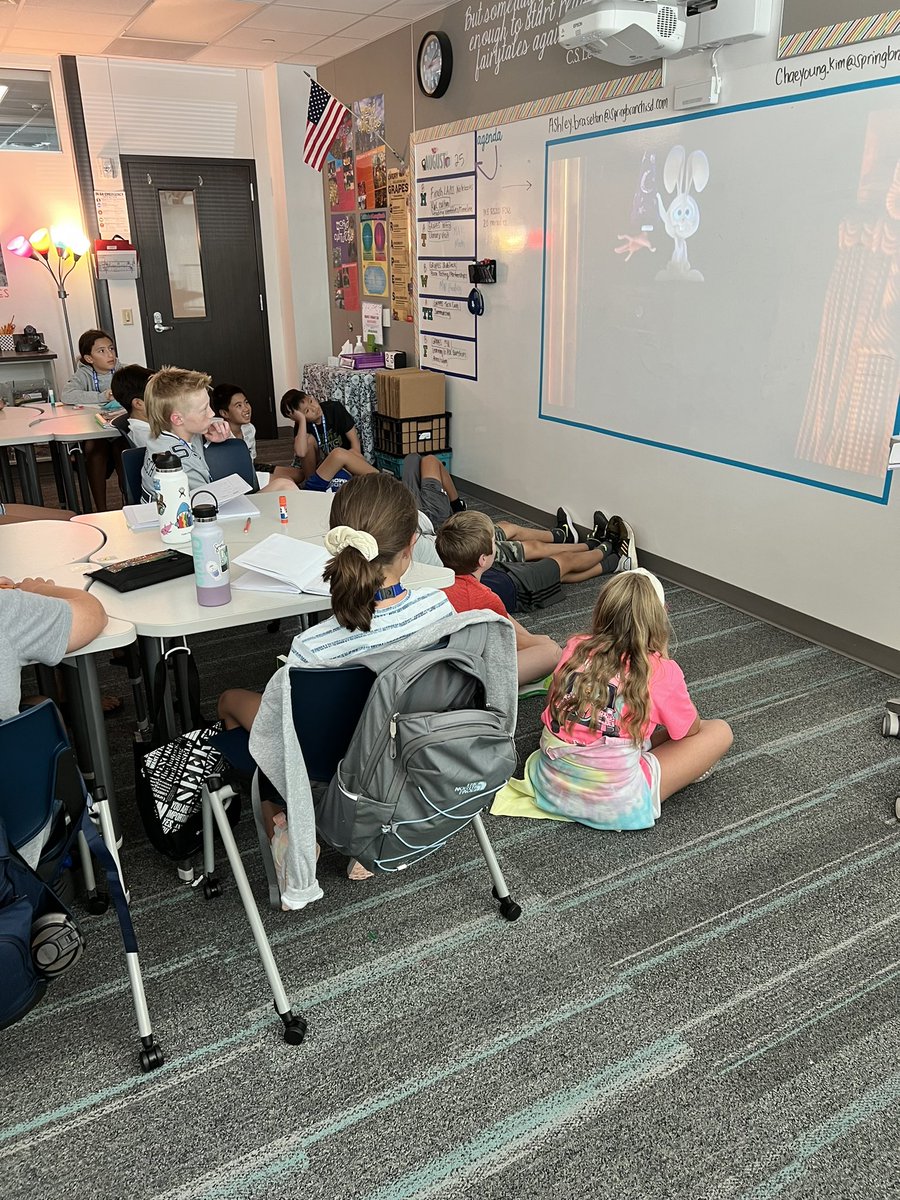 Libbyislearning's tweet photo. Ms.Braselton sure knows how to make kids smile!!! 6th graders got to watch Pixar short “Presto” to practice their summarizing Fiction skills today! @CSASBISD https://t.co/FHtgeNWuQK
