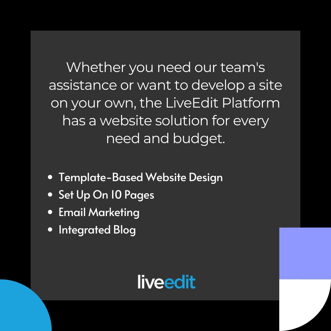 liveedit's tweet photo. Wanting to create your own website but unsure where to start? Need assistance to tweaking your website you've been working on? Our team would be happy to help!

Schedule an appointment with us today!

#digitalmarketing #websitedesign #websitebuilder #websitetemplate https://t.co/3xVsVCgX6l