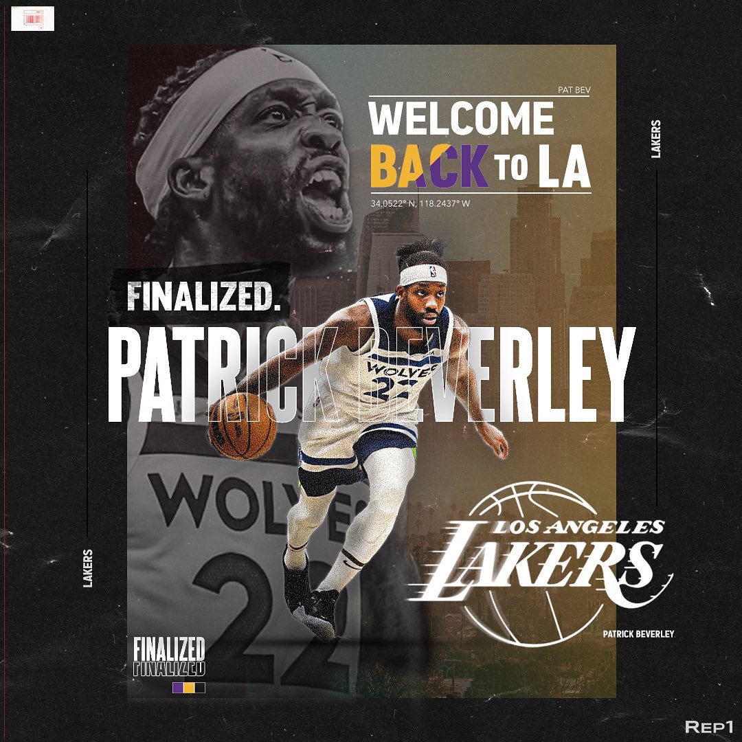 REP1Basketball's tweet photo. Welcome back to LA Mr. 94 Feet!!! @patbev21 https://t.co/3B9dzc58Uh