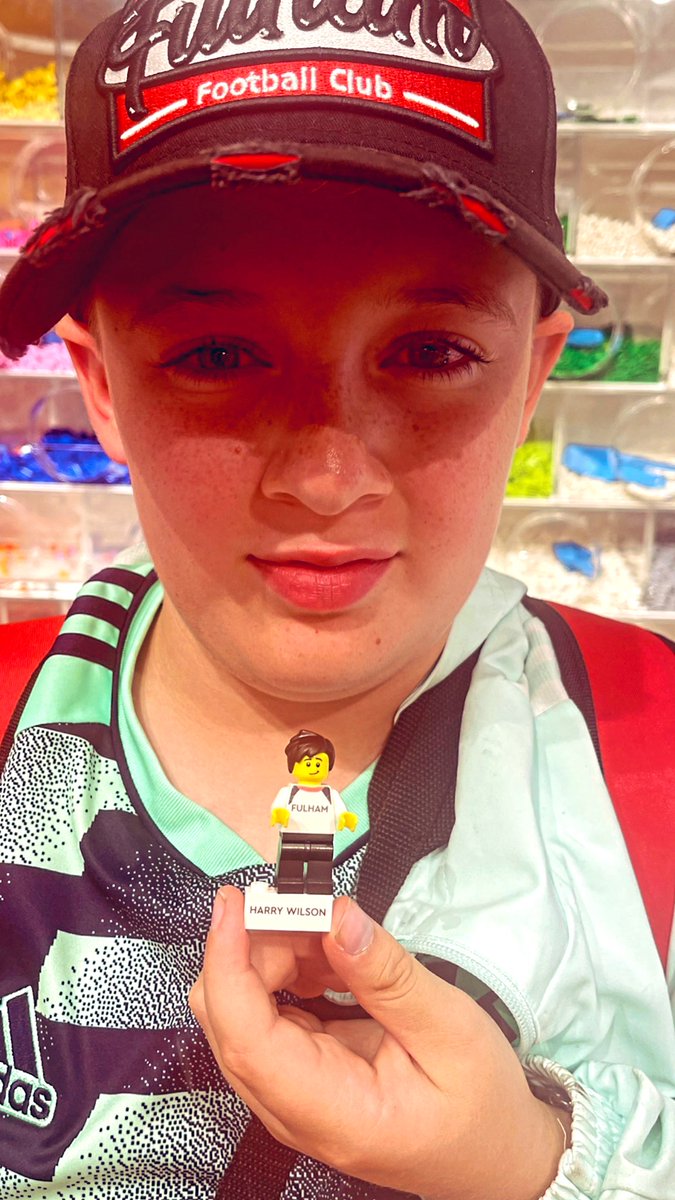 MissSimpson86's tweet photo. @harrywilson_ You’ve been turned into a Lego minifigure today at @LEGOLANDWindsor, personalised by my son.  @FulhamFC #FulhamFan https://t.co/z1w29n4OoP