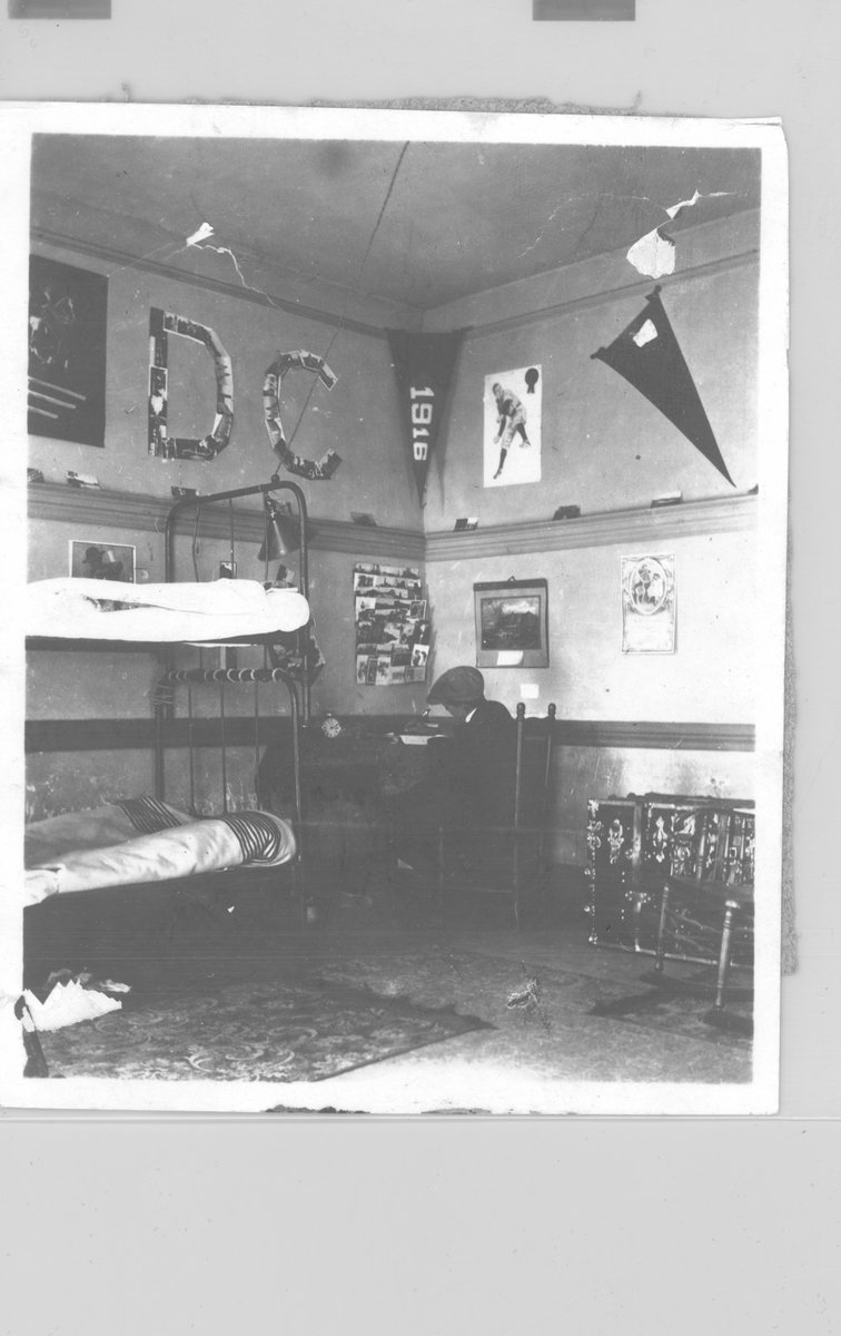 DavidsonArchive's tweet photo. Since many students moved into dorm rooms this week, we thought we would share examples of two dorm rooms from years past at Davidson: one from the 19th century and one from the early 20th century. https://t.co/FioV82XljS