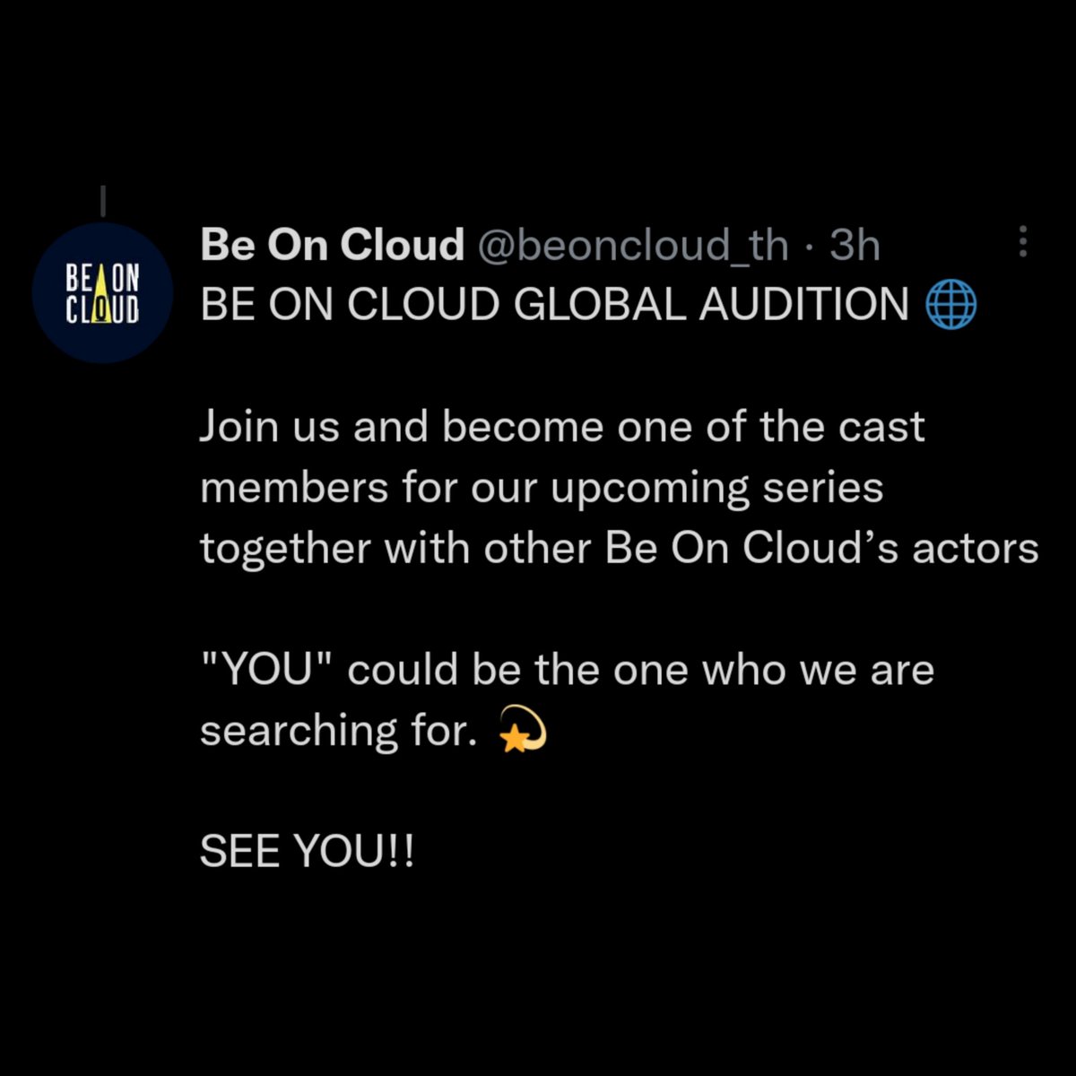 NotiBLOficial's tweet photo. 🚨INTERNACIONAL🚨

Podrías ser tú el nuevo talento!!

#BeOnCloud, productora de #KinnPorscheTheSeries anuncia que pronto empezarán las AUDICIONES GLOBALES para nuevos talentos de la agencia.

#BL https://t.co/re7GC9WZpV