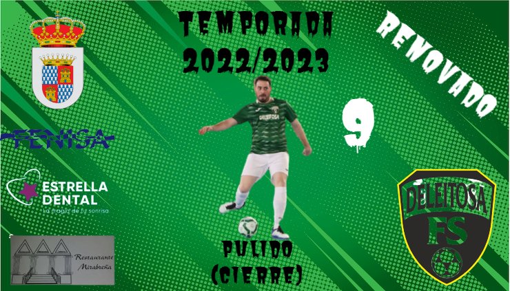 RENOVACIÓN |

- Pulido

El de Cáceres cumplirá su 4ª temporada junto a nosotros. <a href="/pulii10/">Sergio Pulido</a> es un jugador omnipresente, muy inteligente, con gran lectura del juego, siempre bien posicionado y que te da esa seguridad y equilibrio defensivo que aporta un buen cierre 🔐⛔ Regularidad.