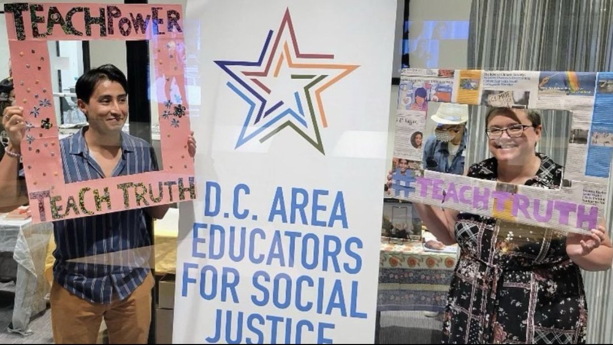 dcpcsb's tweet photo. Sending a #DCcharterProud shoutout to Mr. Moreno & Ms. Kelley of @goodwillexceldc who joined @dcpl for the #SocialJustice Curriculum Fair!
These passionate advocates joined @dcaesj to discuss best practices for strengthening & deepening social justice teaching in #DCcharters! https://t.co/mbnW0h9nQl