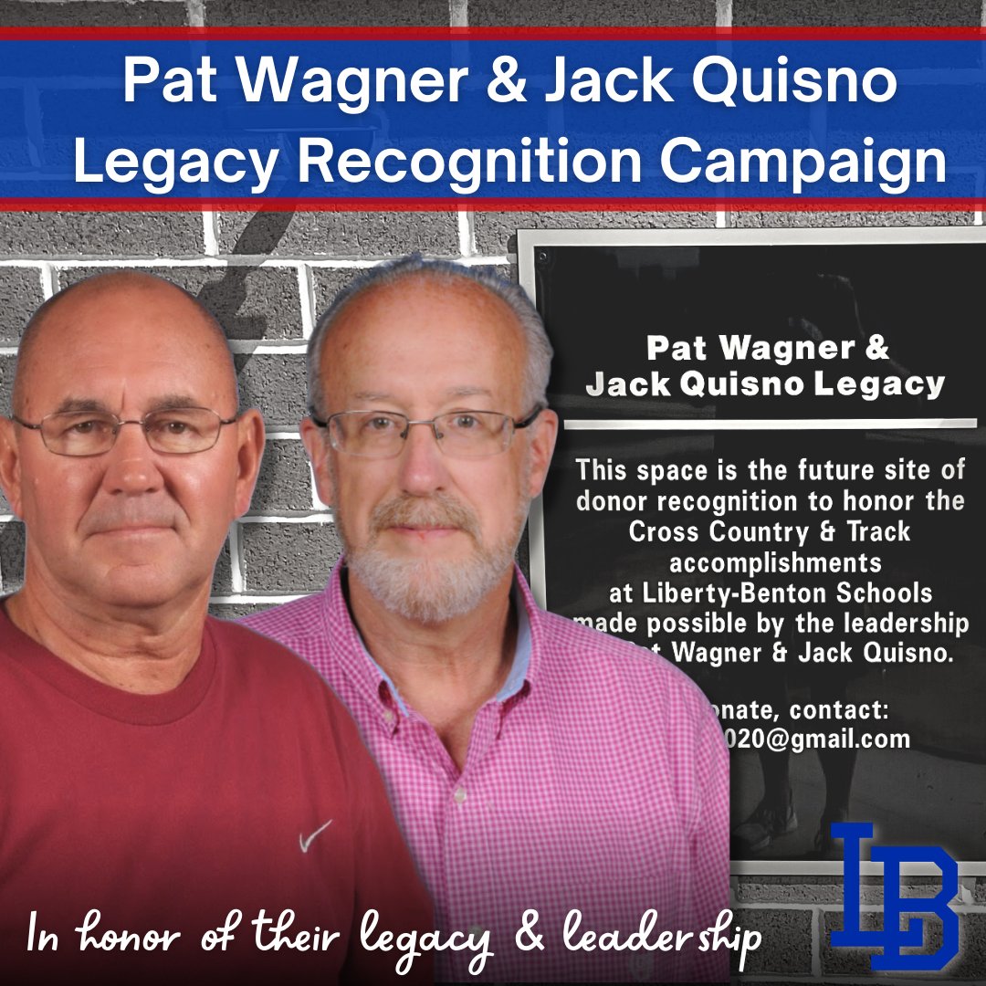 LBLocalSchools's tweet photo. On behalf of the @LBAthBoosters Capital Committee, we are proud to unveil a new fundraising campaign to honor our legendary track and cross country coaches, Jack Quisno &amp; the late Pat Wagner. For details, go to ➡️ https://t.co/FYSPQAybZl, and as always…Go, Eagles! 🦅 #WeAreLB https://t.co/E3CS2ci42y