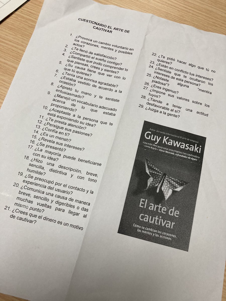 angediazgomez's tweet photo. Quieres saber si tú discurso cautiva? Aplica este test. Por cortesía de #D1 B3 para #FirstTimeManagers @GuyKawasaki https://t.co/JlxcJfE30p