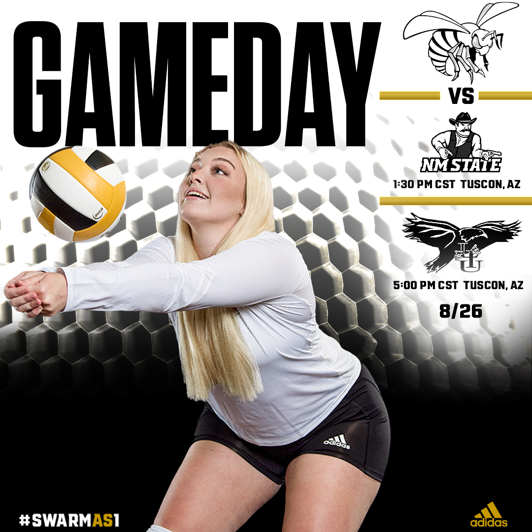 Its GAMEDAY in the desert! 🚨

The Lady Hornets open the 2022 season at The Cactus Classic in Tuscon, Arizona‼️ 🏐

🆚 <a href="/NMStateVBall/">NM State Volleyball</a> &amp; <a href="/LIUAthletics/">LIU Athletics</a> 
📍 Tuscon, Ariz.
⏰ 1:30 PM CST | 5:00 PM CST
💻 flosports.link/3OLrt53
📊 arizonastats.com

#SWARMAS1