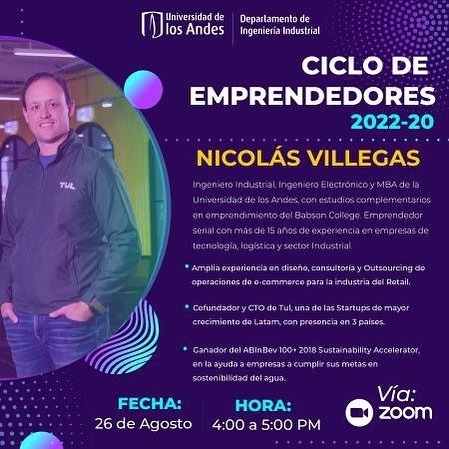 IISEUniandes's tweet photo. Mañana! Ciclo de emprendedores, no se lo pierdan!! @iinduniandes @conesiiuniandes https://t.co/M1w9PgATaP https://t.co/LX7OASVCFm