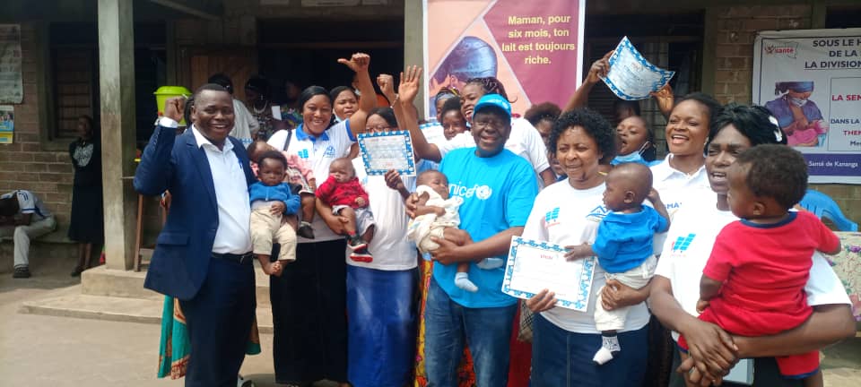 sklovwa's tweet photo. SMAM = Semaine Mondiale de l'Allaitement  Maternel. 
UNICEF Nutrition Kananga : Plus fort avec le lait maternel. https://t.co/HcLX68OsiC