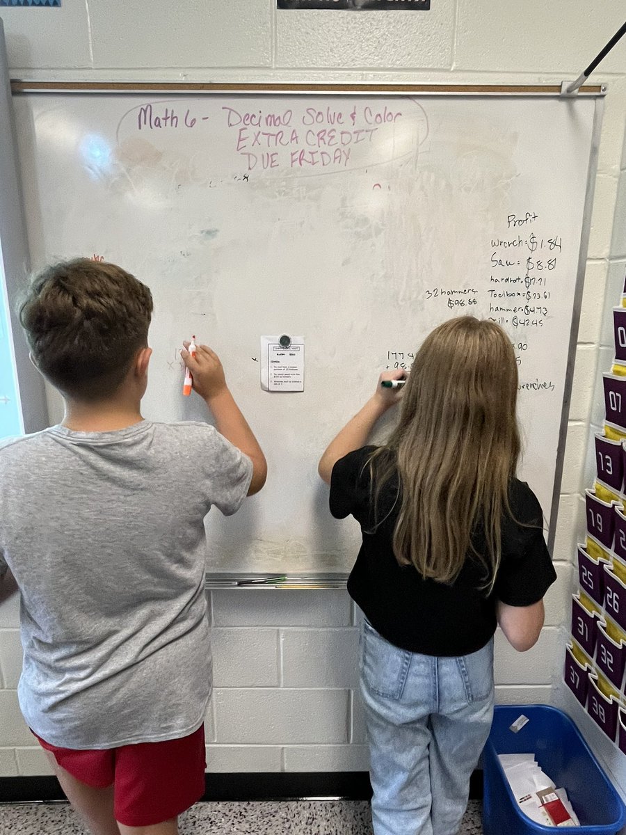cassiefainter's tweet photo. Mrs. Brewer’s 6th grade Math applying adding and subtracting decimals to a real life scenario with a budget and a list of items necessary to complete a project. #ccsdfam #ccsdmath #onefreedom @FMSPatriots https://t.co/hshNCnIBuG
