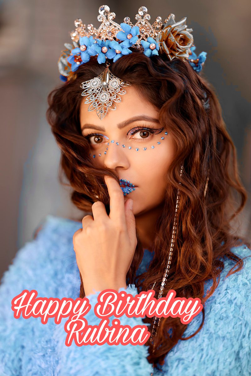 vaishumoon's tweet photo. Happy Birthday Love! @RubiDilaik 😘

May this day be as bright as your smile &amp; as beautiful as you are 
Stay happy and cheerful always ❤️✨ 

HBD BOSSLADY RUBINA https://t.co/r1c0mS5KFU