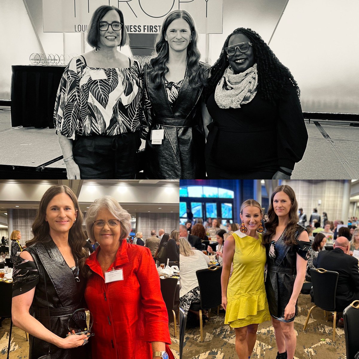 ideasxlab's tweet photo. We had a great time celebrating Louisville’s Partners in Philanthropy w/ @BFLouisville incl. our funders @HumanaFdn & @brownforman, and our co-founder + CEO @j_jmiller who was honored w/a Nonprofit Visionary Leader Award ✨ #ideasxlab #unknownproject #bfloupip #visionary #leader https://t.co/WdUfNl22uS