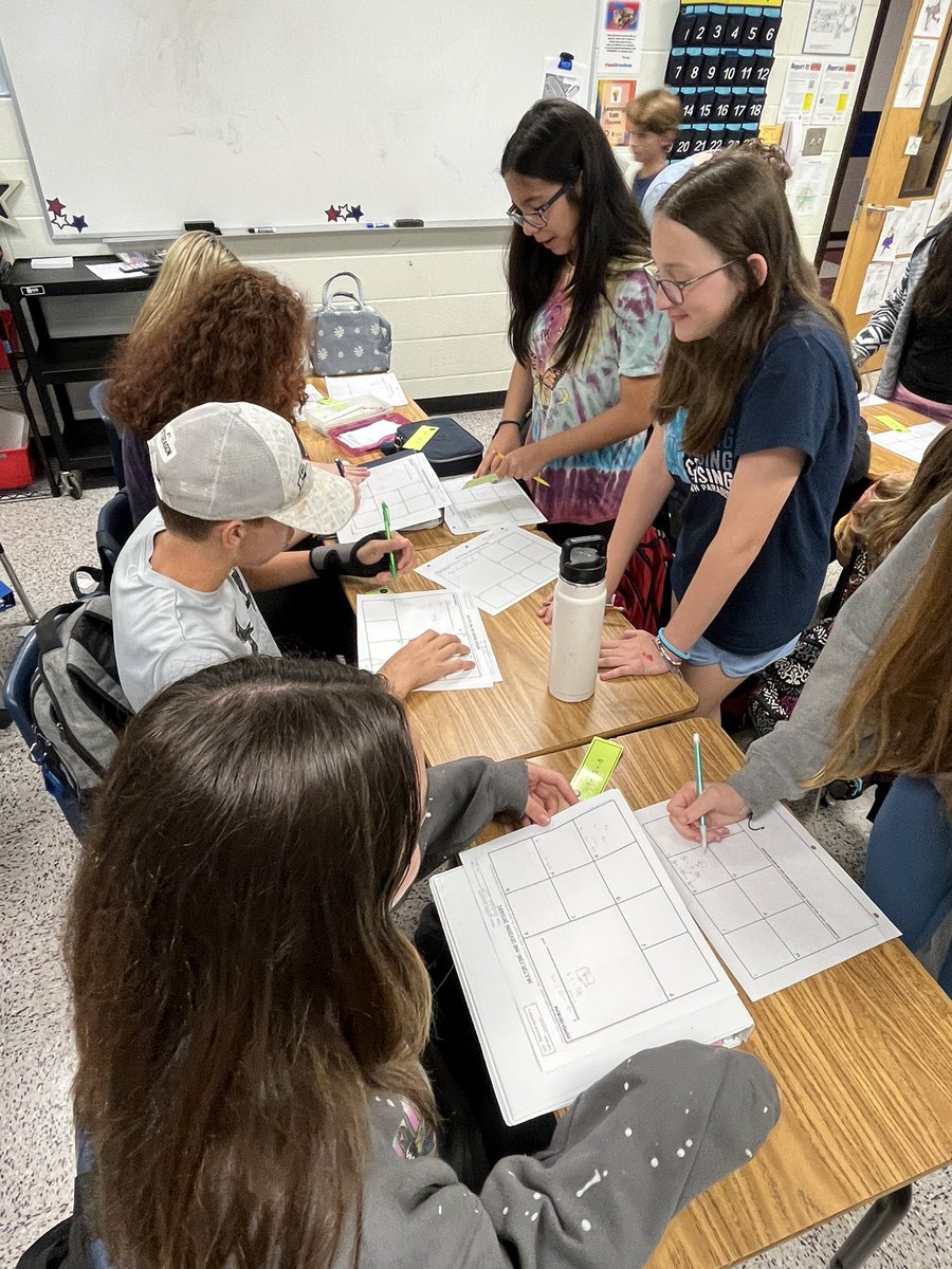 cassiefainter's tweet photo. 7th grade Math speed dating with math problems! Each student become an expert on one problem and then taught that problem to their “date” until all students were experts on all problems. #ccsdfam #ccsdmath #onefreedom #makingmathfun @FMSPatriots https://t.co/xqLV93z9CK