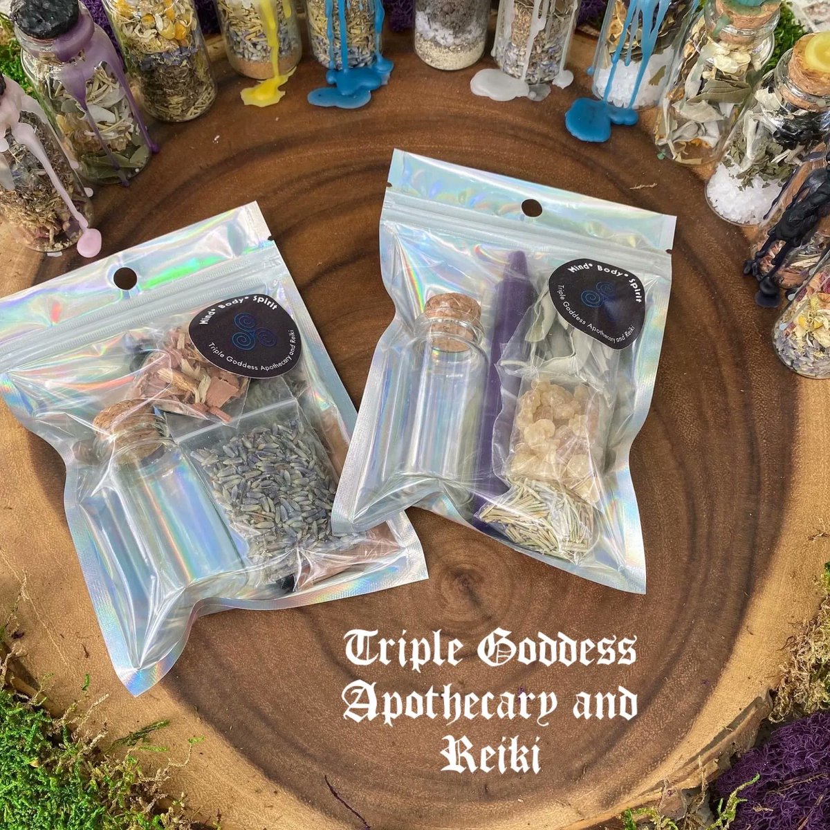 triplegoddessa1's tweet photo. Spell kits and occult supplies at #triplegoddessapothecaryandreiki
Website: https://t.co/xhLxTas5qe
Etsy: https://t.co/sfYheshOIB
#spellcasting #spellkits #witchcraft #pagan #triplegoddessreiki #womanownedbusiness https://t.co/iXikEYNXzz