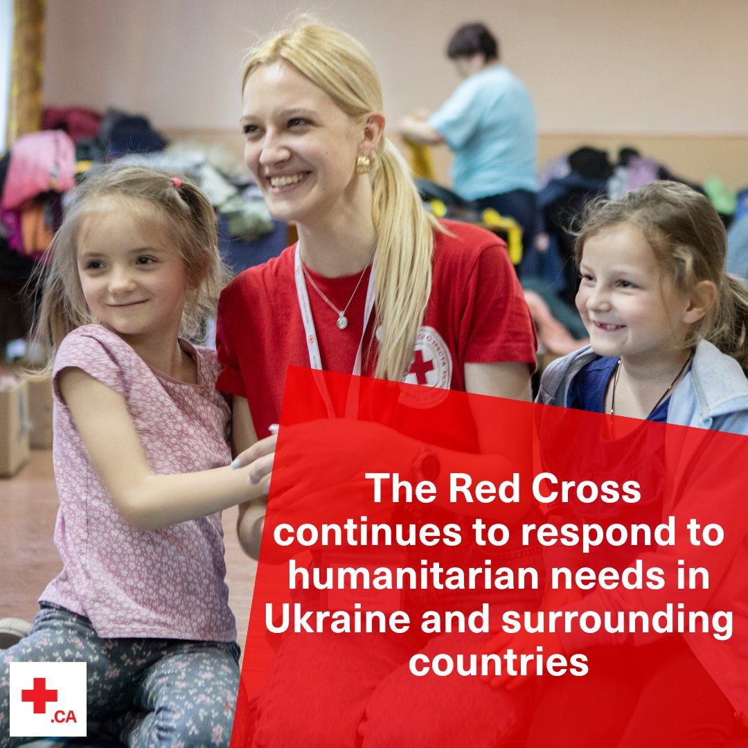 redcrosscanada's tweet photo. The escalation of armed conflict over the past 6 months has had devastating impacts in #Ukraine and surrounding countries. The #RedCross and #RedCrescent Movement has been working around the clock to provide life-saving humanitarian assistance where it’s needed most⬇️ https://t.co/zfvM6Ij09E