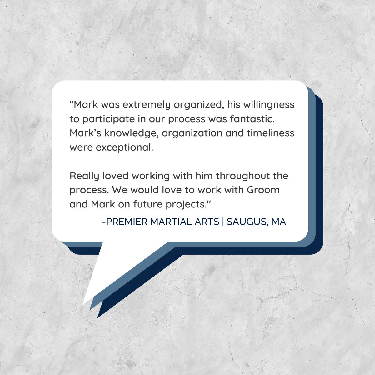 Groom_co's tweet photo. Shoutout to Project Manager, Mark Pappas &amp; team on this awesome client testimonial from Premier Martial Arts
#testimonial #groomconstruction #review #fitout #construction https://t.co/ZYyj4F7LHq