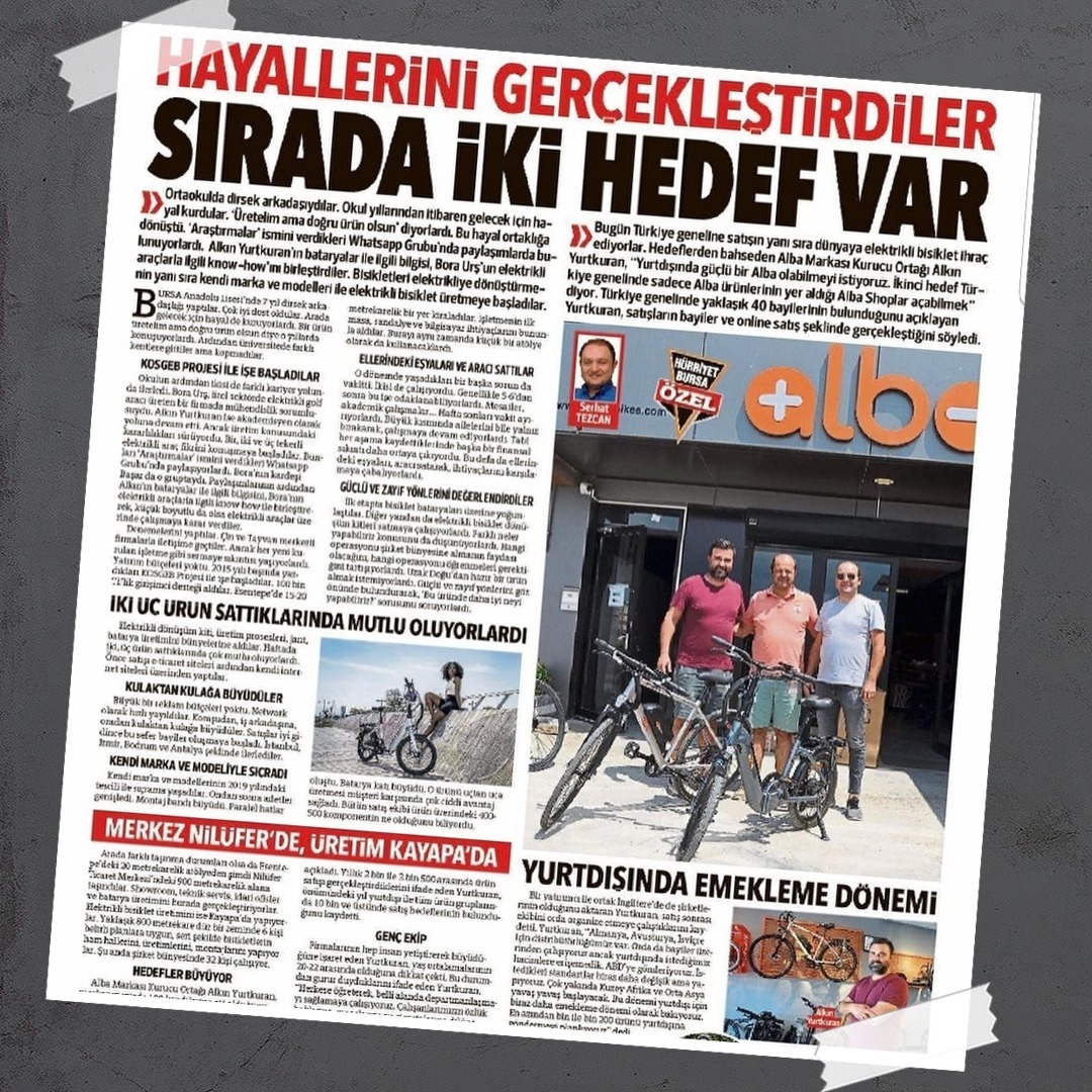alba_ebikes's tweet photo. Bize inanan, güvenen, bizimle bu hayalin gerçekleşmesi için ter döken ve bizi tercih eden herkese yani tüm ALBA ailesine sevgilerimizle…
#alba #hürriyet #gazete #dostluktanortaklığa #fold2 #foldx #explorer #spro #meetfuture #meetalba #bisiklet #ebike #elektriklibisiklet https://t.co/ze6I4xvxfP